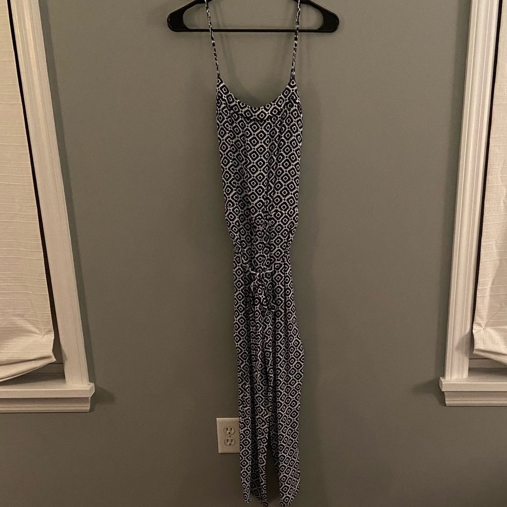 The Loft Tie Waist Sleeveless Jumpsuit